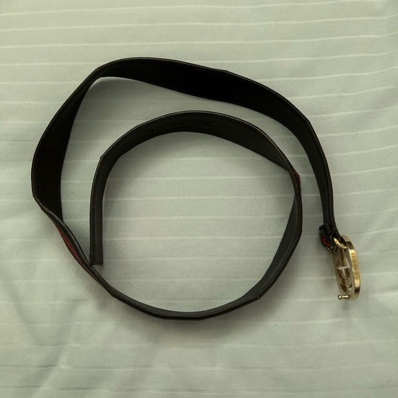 100% Authentic double GG brown and red Gucci belt.